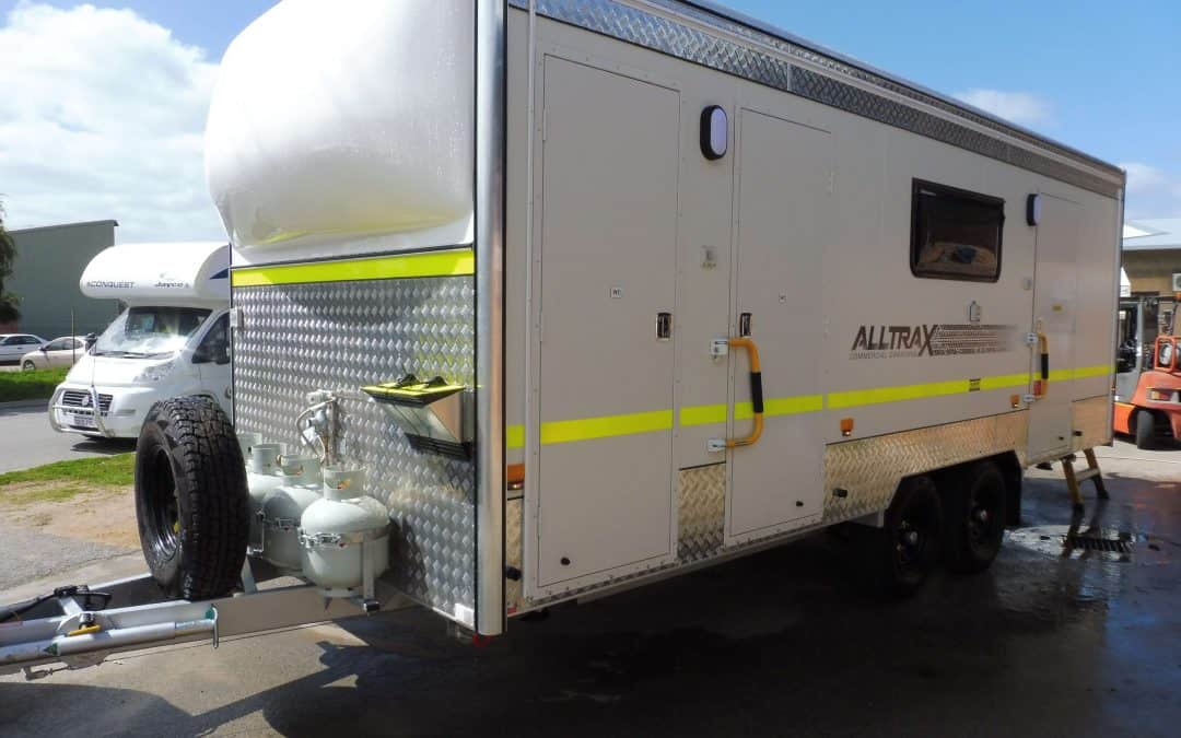 Ablution Caravan – Portable Washroom Trailer & Laundry Room For Remote Camps