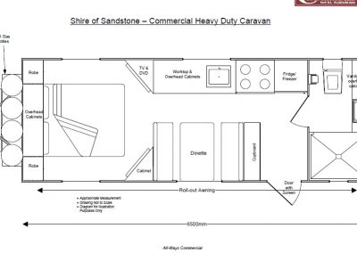 Shire of Sandstone - Commercial Heavy Duty Caravan